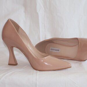 Steve Madden "Secretive" Camel Faux Leather Pumps (Size 7.5) Tan